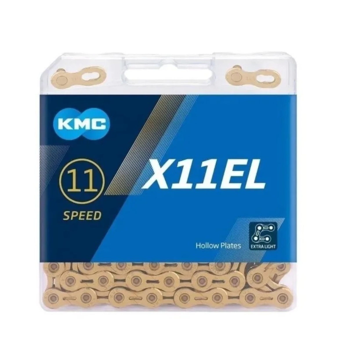 CADENA KMC 11 VELOCIDADES X11EL TI DORADA 118L ENDY1