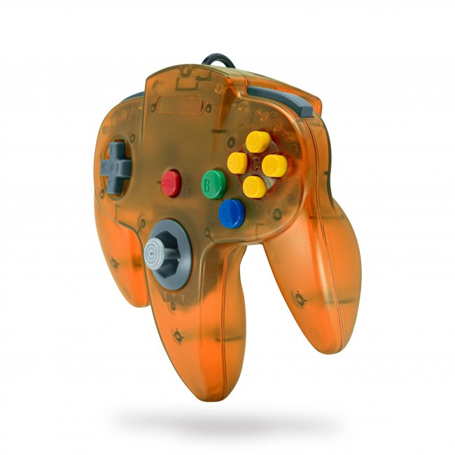 Control Para Nintendo 64 N64 Naranja Fuego Tecknogame