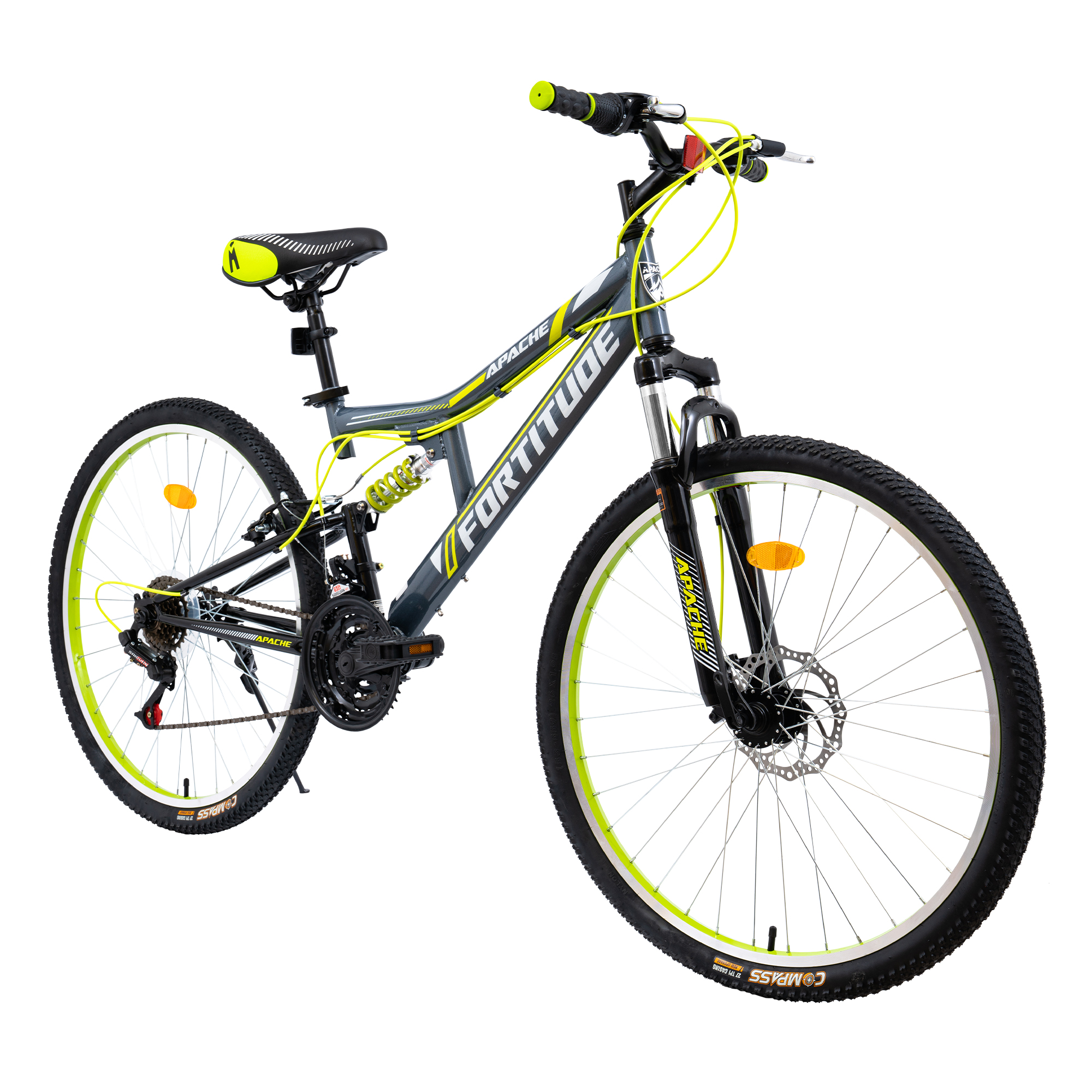 Bicicleta De Montaña Apache Fortitude R26 18 Velocidades Freno Disco Delantero Suspensión 150mm