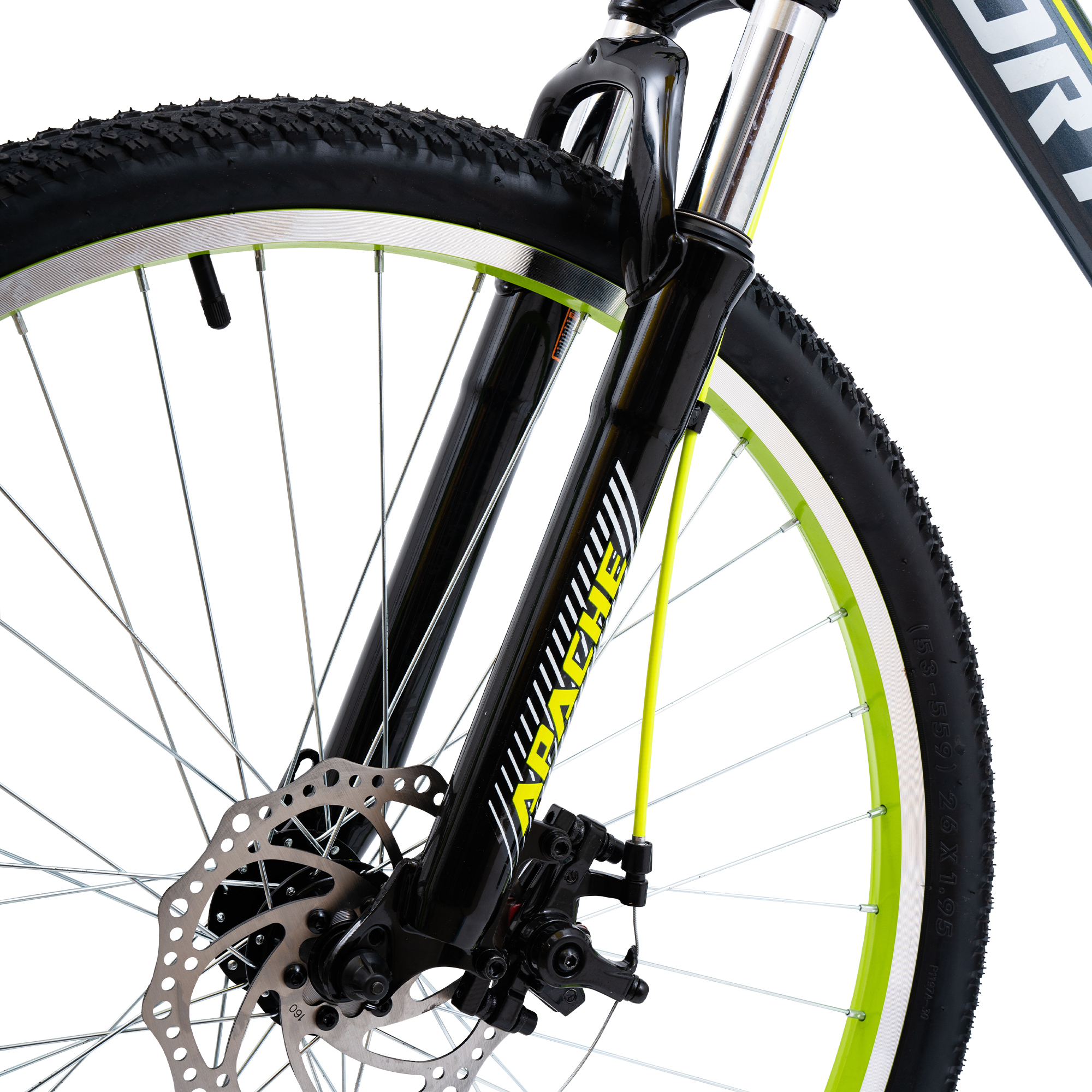 Bicicleta De Montaña Apache Fortitude R26 18 Velocidades Freno Disco Delantero Suspensión 150mm