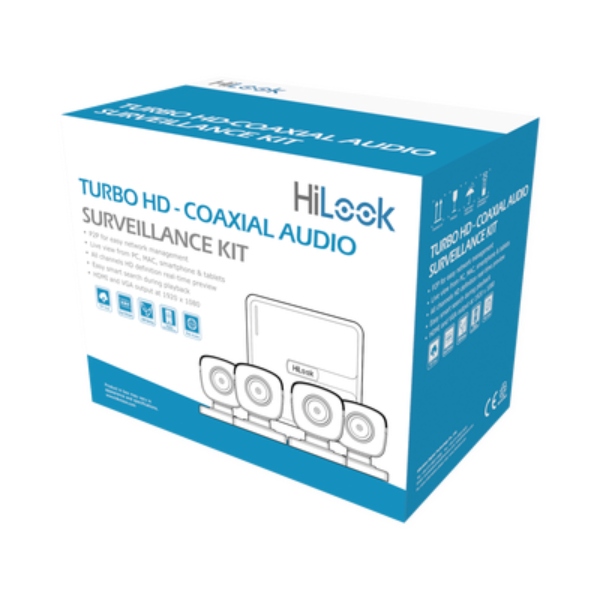 Kit CCTV 4 Canales de Audio / Video y Disco de Grabación Incluido