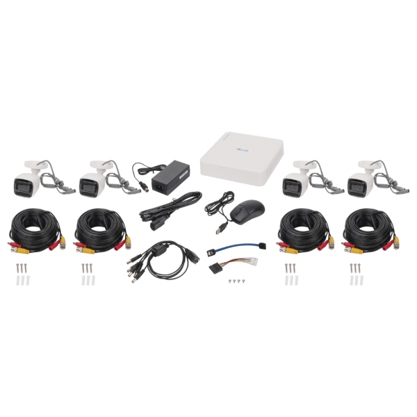 Kit CCTV 4 Canales de Audio / Video y Disco de Grabación Incluido