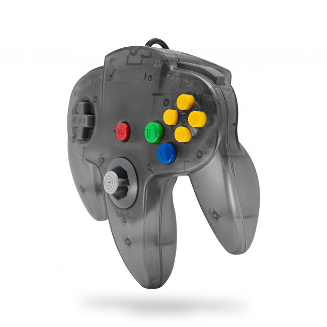 Control para Nintendo 64 N64 humo negro Tecknogame