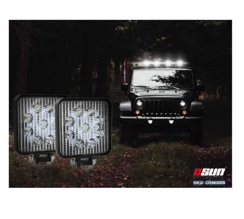 Par De Faros Led Bases Universal Ideal Para Autos/motos/camiones  Cauadraros 