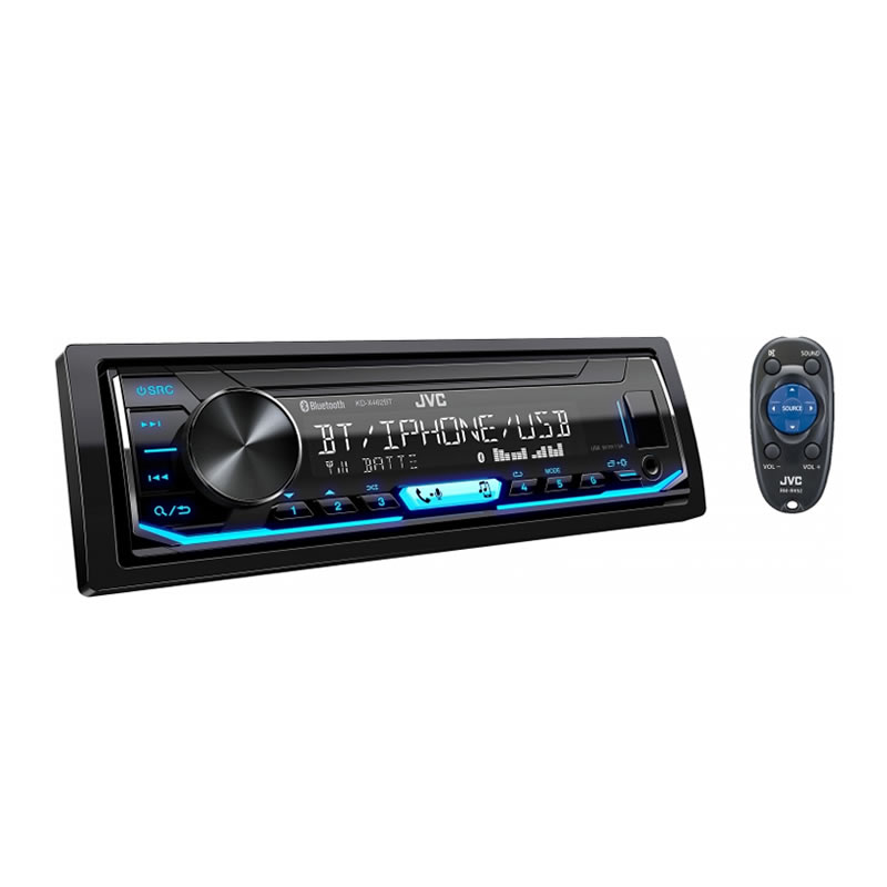 Autoestéreo JVC KD-X462BT Con Tecnología K2 - Negro