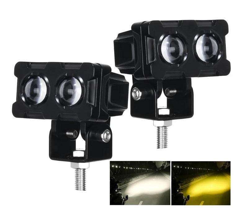 2 Faros Auxiliares Led Alta/baja Luz 80w Para Auto Moto