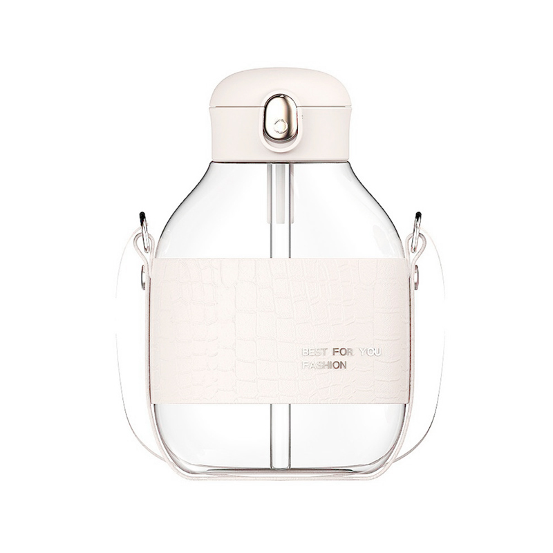 Cantimplora transparente Niños Agua  Infantil Kawaii Correa Jugo 0730 1lt