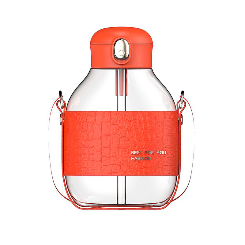 Cantimplora transparente Niños Agua  Infantil Kawaii Correa Jugo 0730 1lt