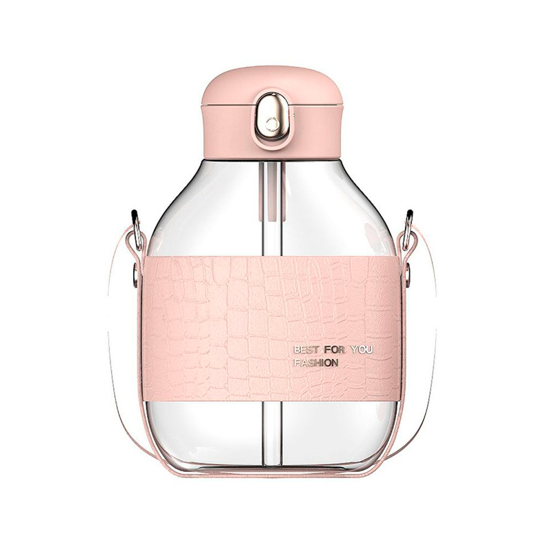 Cantimplora transparente Niños Agua  Infantil Kawaii Correa Jugo 0730 1lt