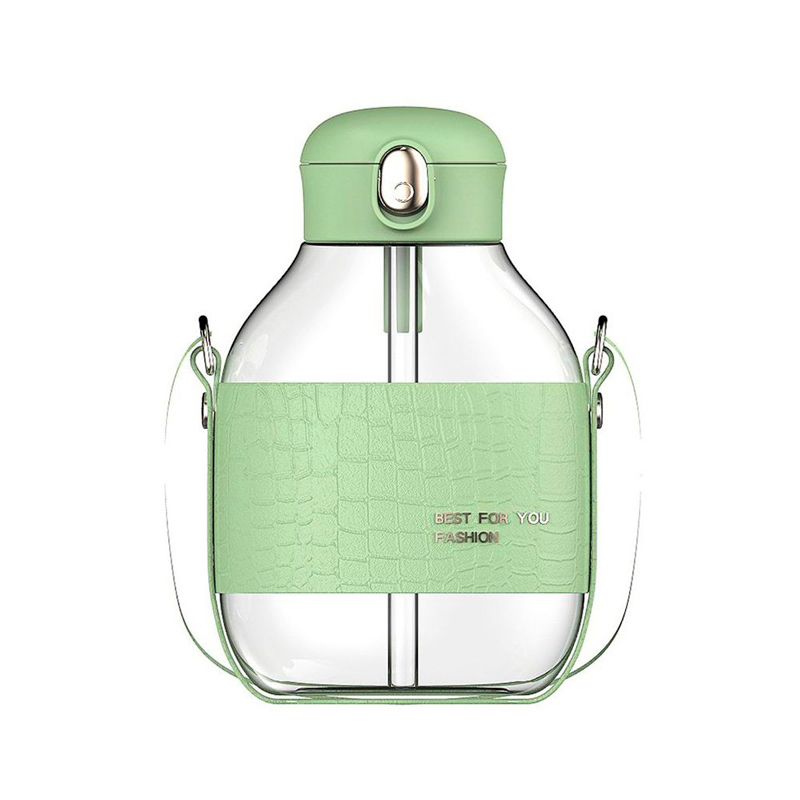 Cantimplora transparente Niños Agua  Infantil Kawaii Correa Jugo 0730 1lt