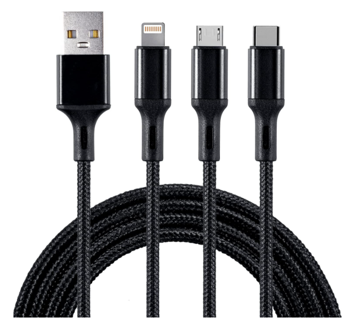 Cable De Carga Rápida USB 3 En 1