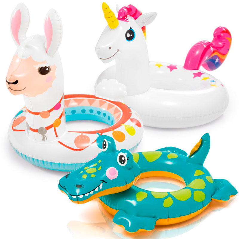 Flotador Niños Inflable Unicornio Alberca Llama Playa Animal 