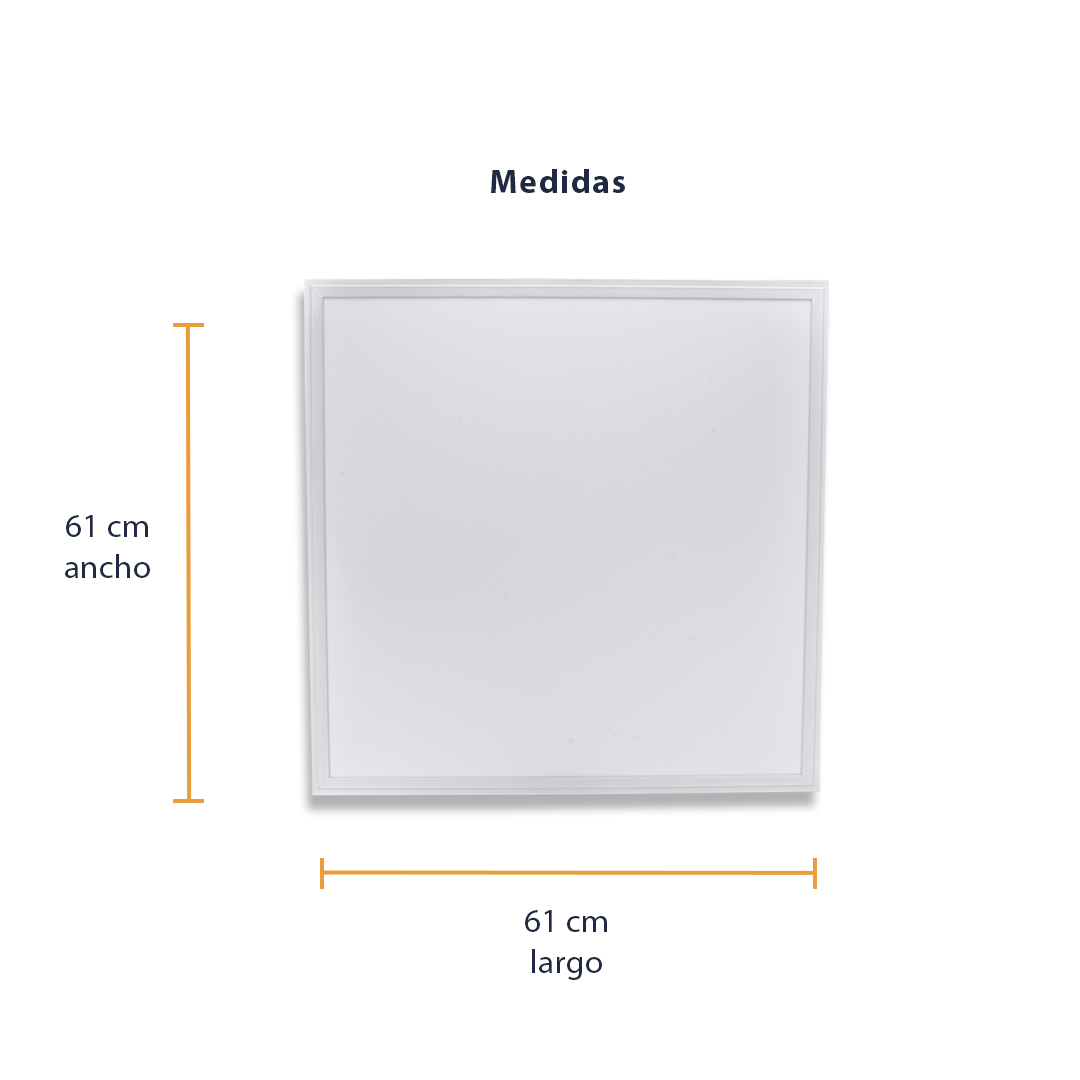 Pack 2 Paneles Led Slim Para Techo 60 x 60cm 48 W