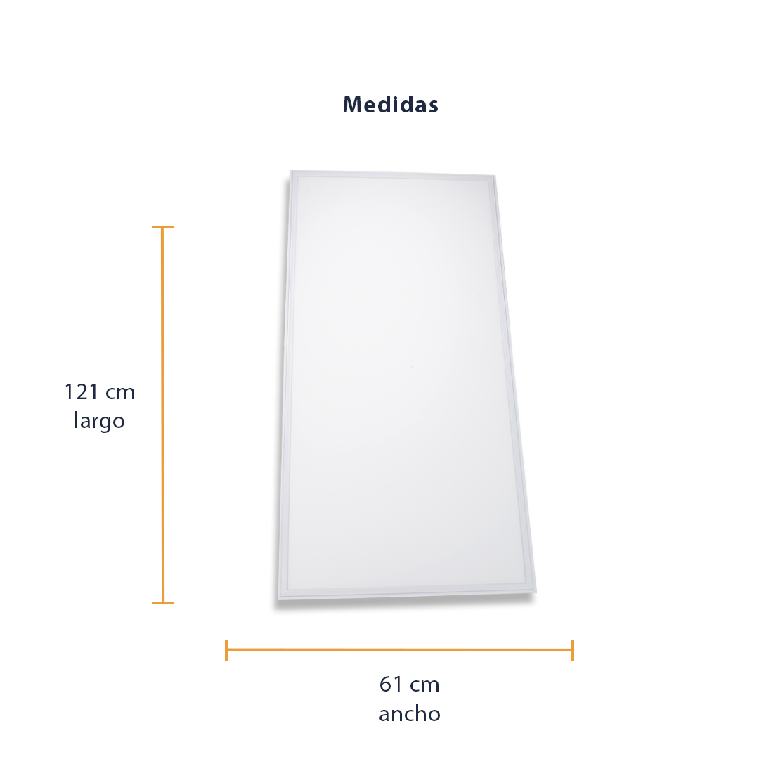 4 Pack Panel Led Slim Para Techo 60x120 cm 64W Sula