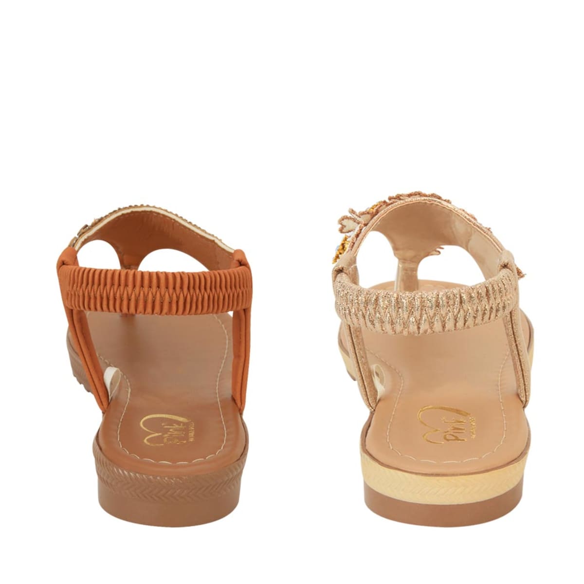 Kit De 2 Pares Sandalias Casuales, Para Dama, Pink By Price Shoes 992511