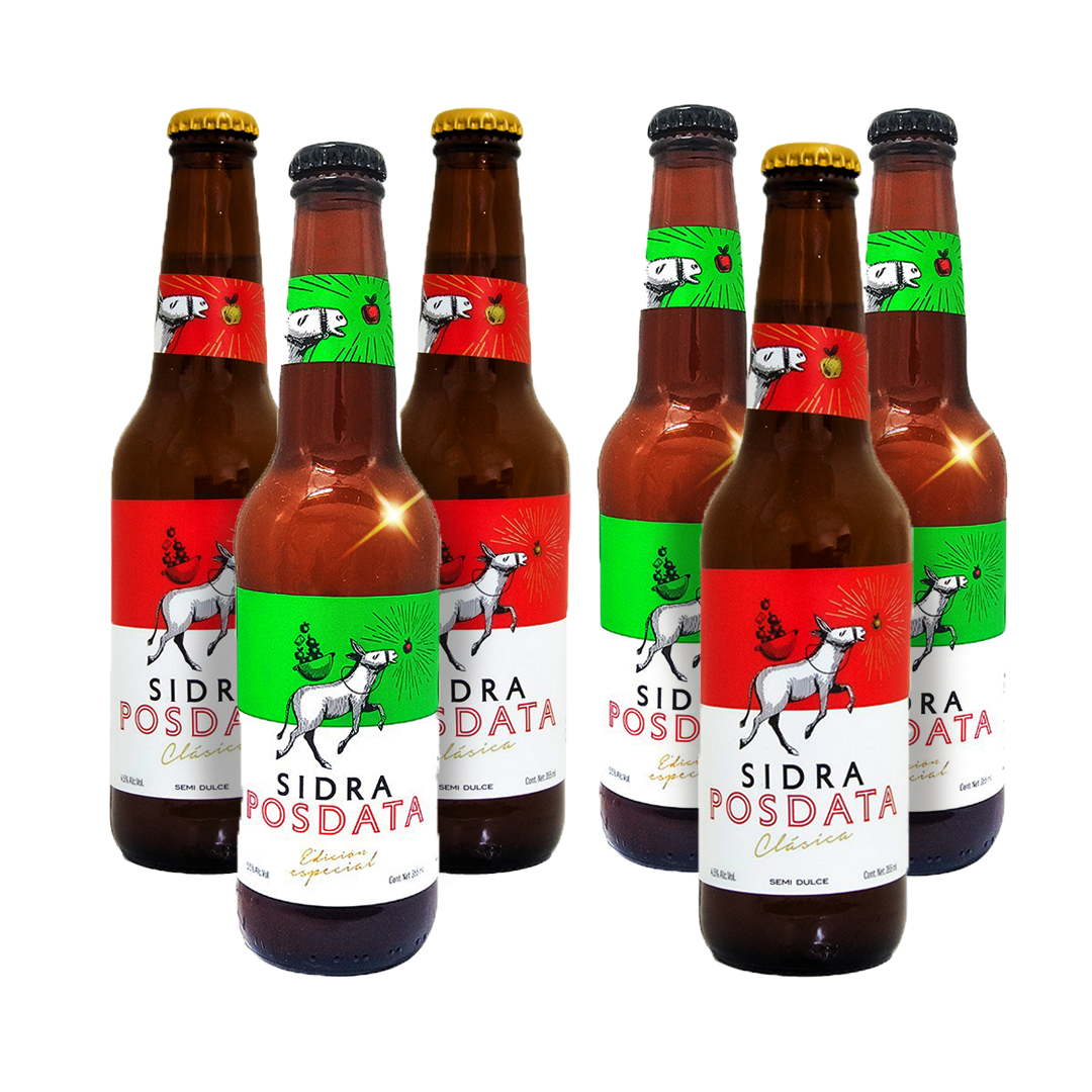 Six Pack Sidra Artesanal Mexicana Mix 355ml c/u