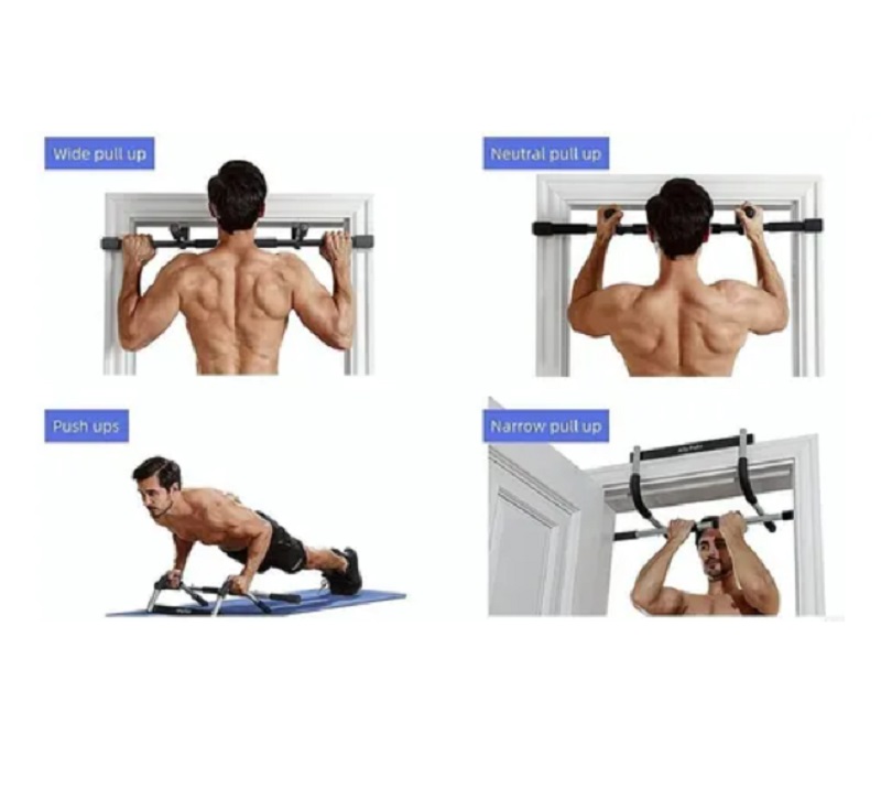 Barra De Ejercicio Dominadas Abdominales Ajustable Para Puerta