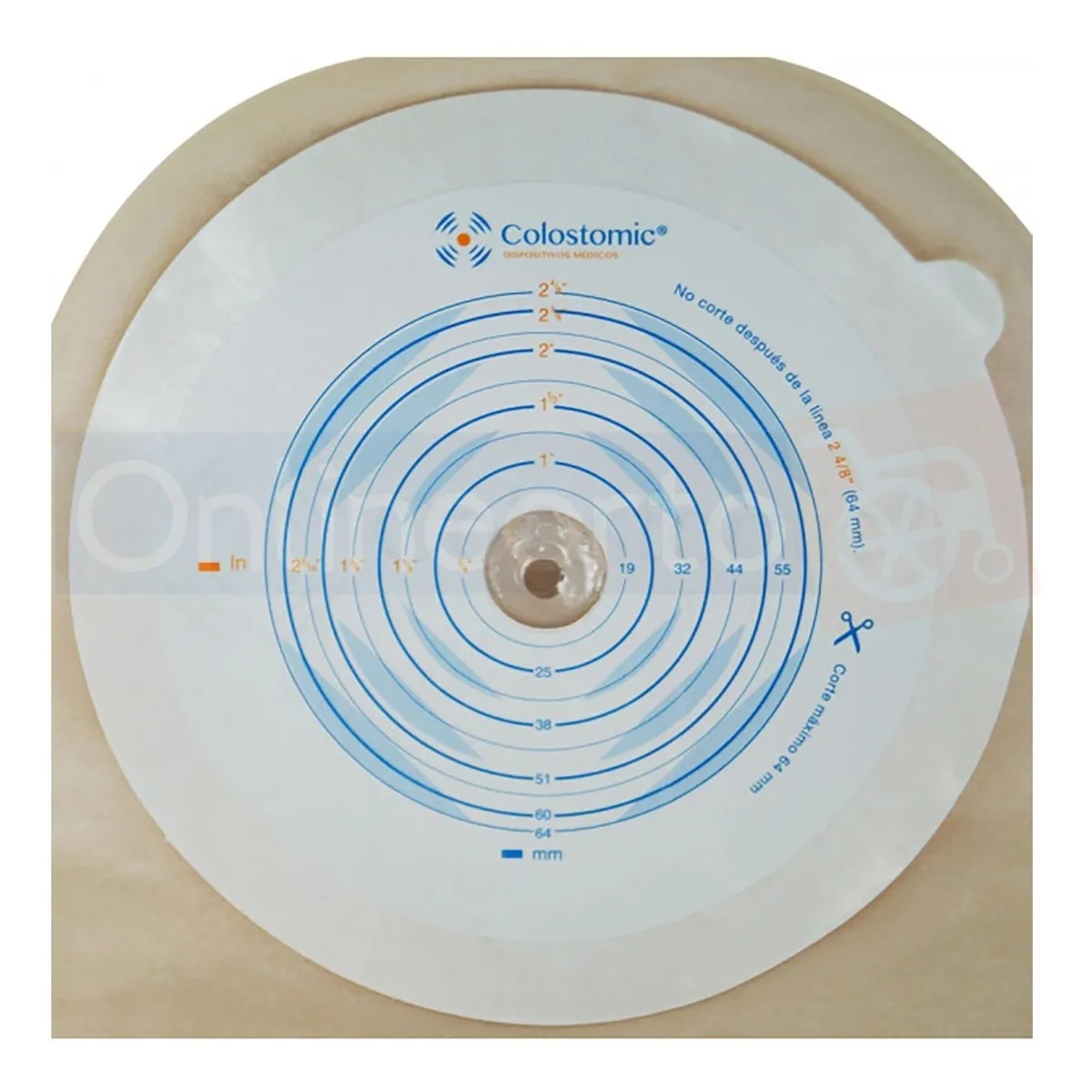 Bolsa Colostomia Recortable 15-64mm Adulto 20 Pzas Drenable