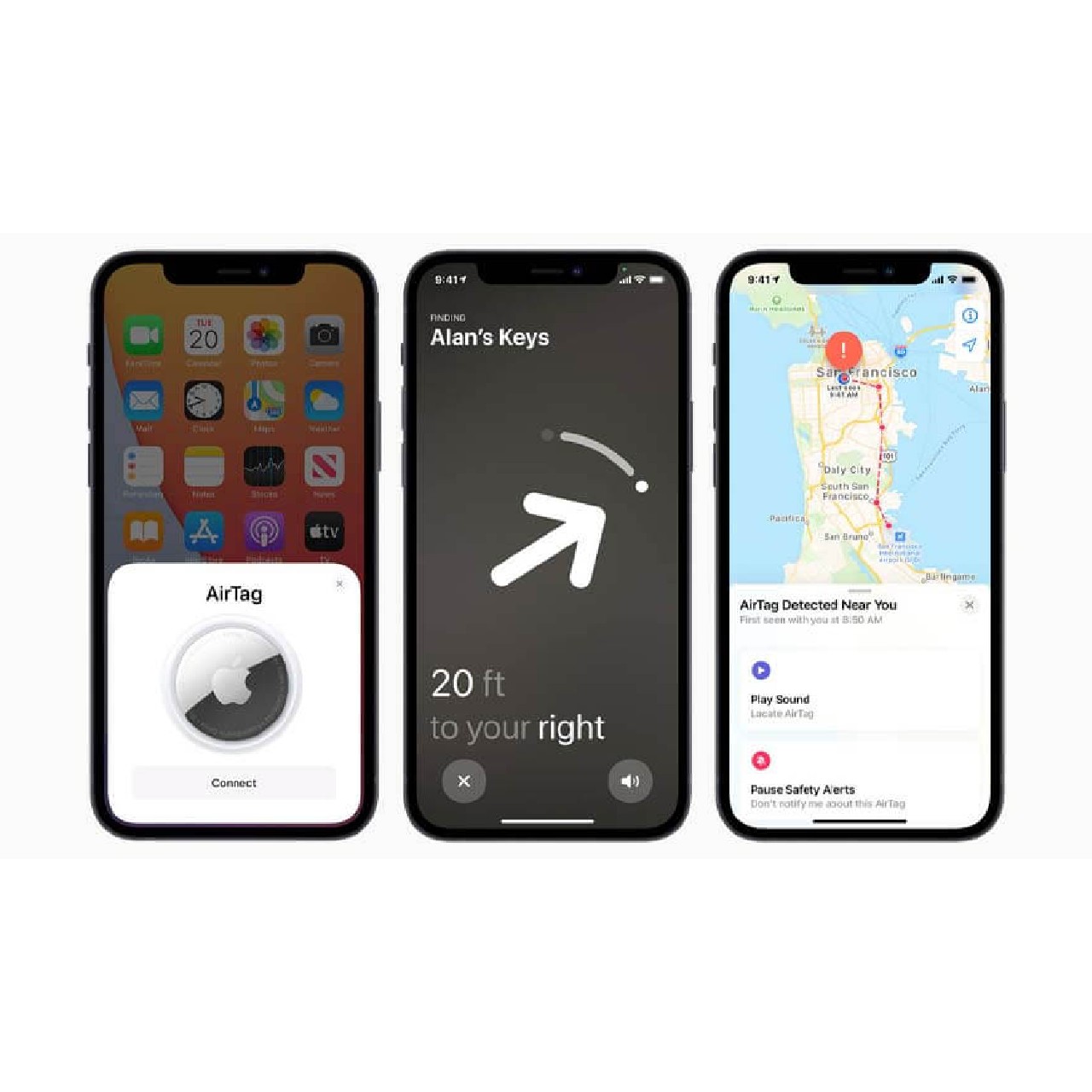 Localizadores Apple AirTag (4-Pack) Plata