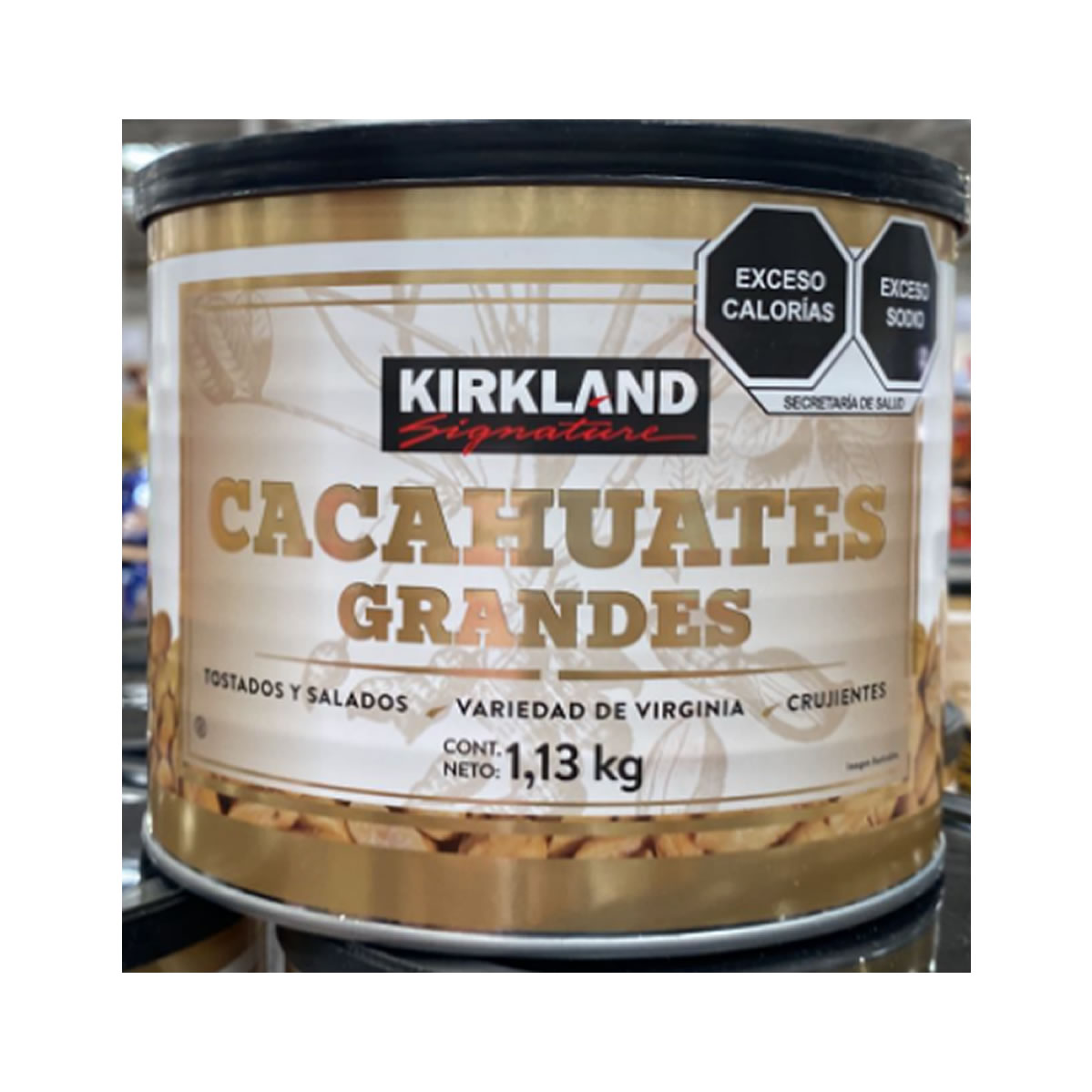 Kirkland Signature Cacahuates Tostados y Salados 1.13 kg