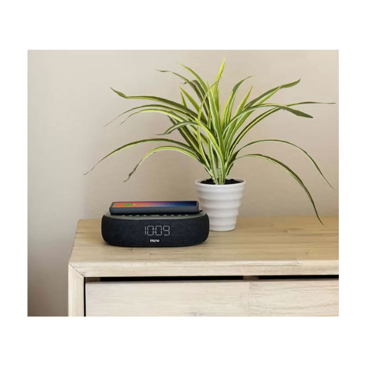 iHome Despertador Inalámbrico Bluetooth Altavoz Cargador USB
