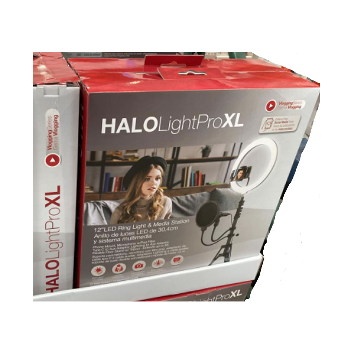 Tzumi Halo Light Pro Sistema de Podcasting