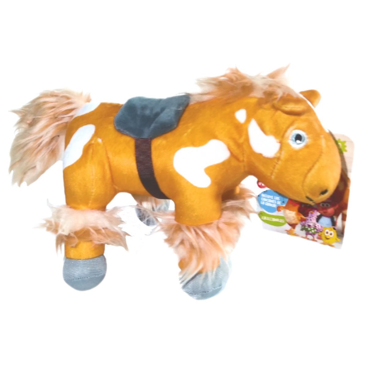 Peluche Musical Caballo Percherón 20 Cm La Granja De Zenón