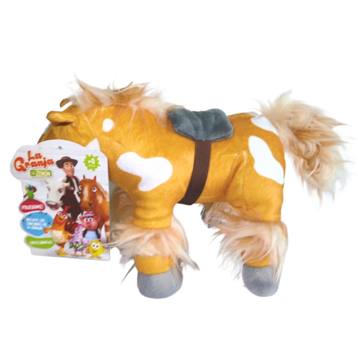 Peluche Musical Caballo Percherón 20 Cm La Granja De Zenón