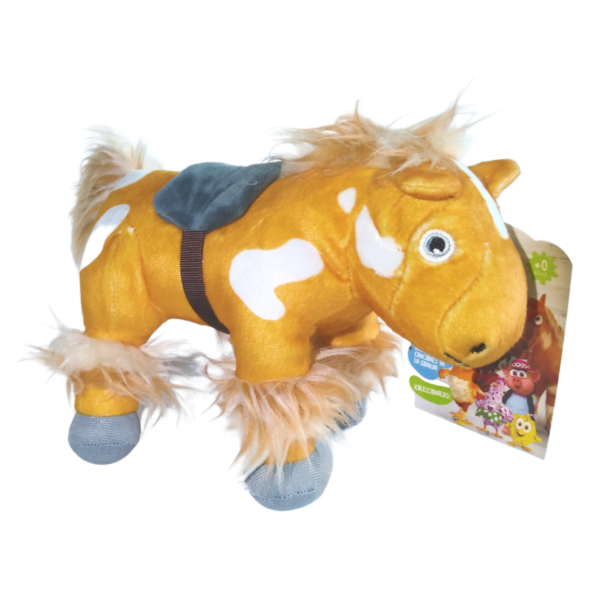 Peluche Musical Caballo Percherón 20 Cm La Granja De Zenón