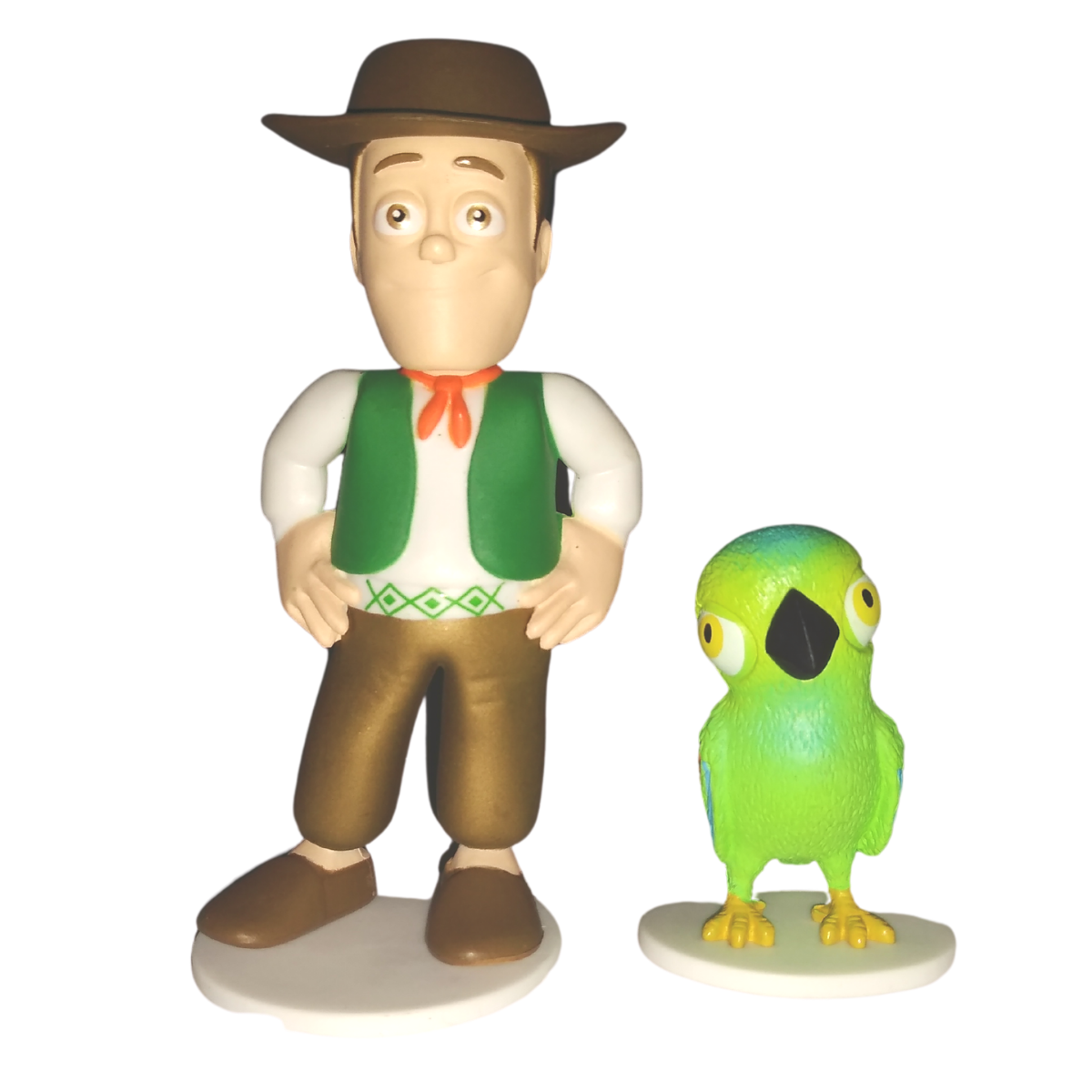 2 Figuras Zenón Y Lorito Pepe Blíster De La Granja De Zenón