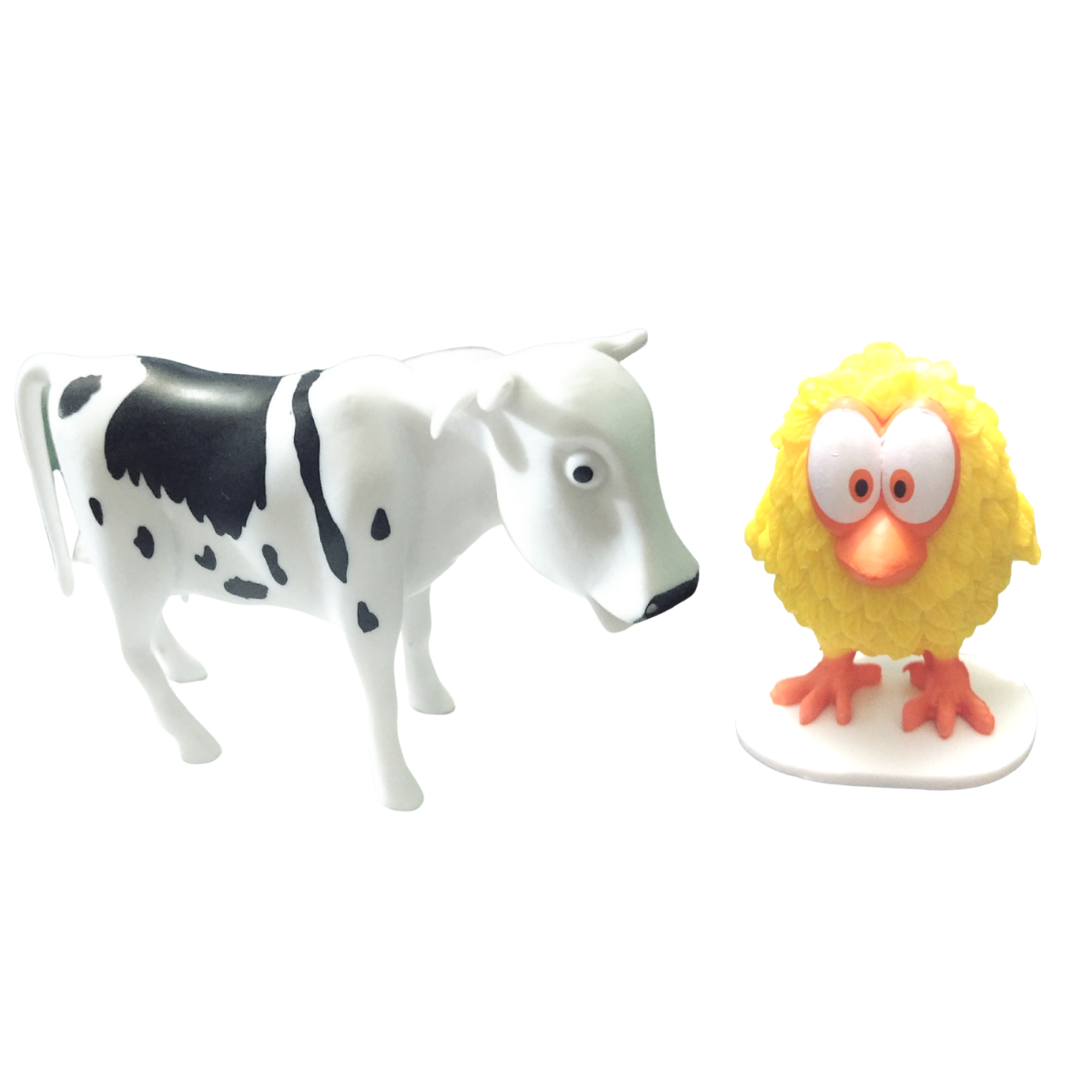 Blíster De 2 Figuras Vaca Lola Y Pollito La Granja De Zenón