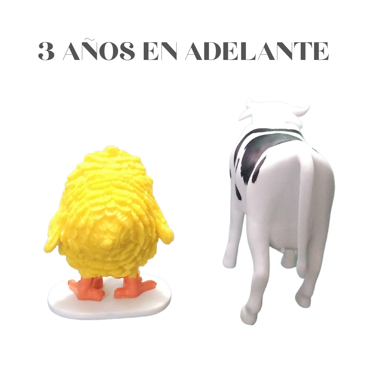 Blíster De 2 Figuras Vaca Lola Y Pollito La Granja De Zenón