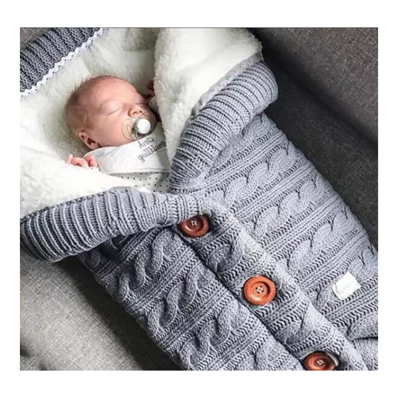 Saco Dormir Lana Bebé Niño Niña Cobija Tejida Suave (0-1año)