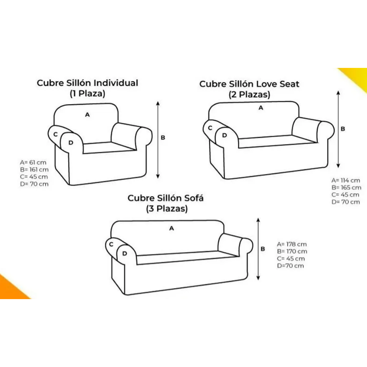 Juego de Protector Cubre Sala 3 Piezas con Doble Vista y Acabado en Tela Extra Suave Home Hacks