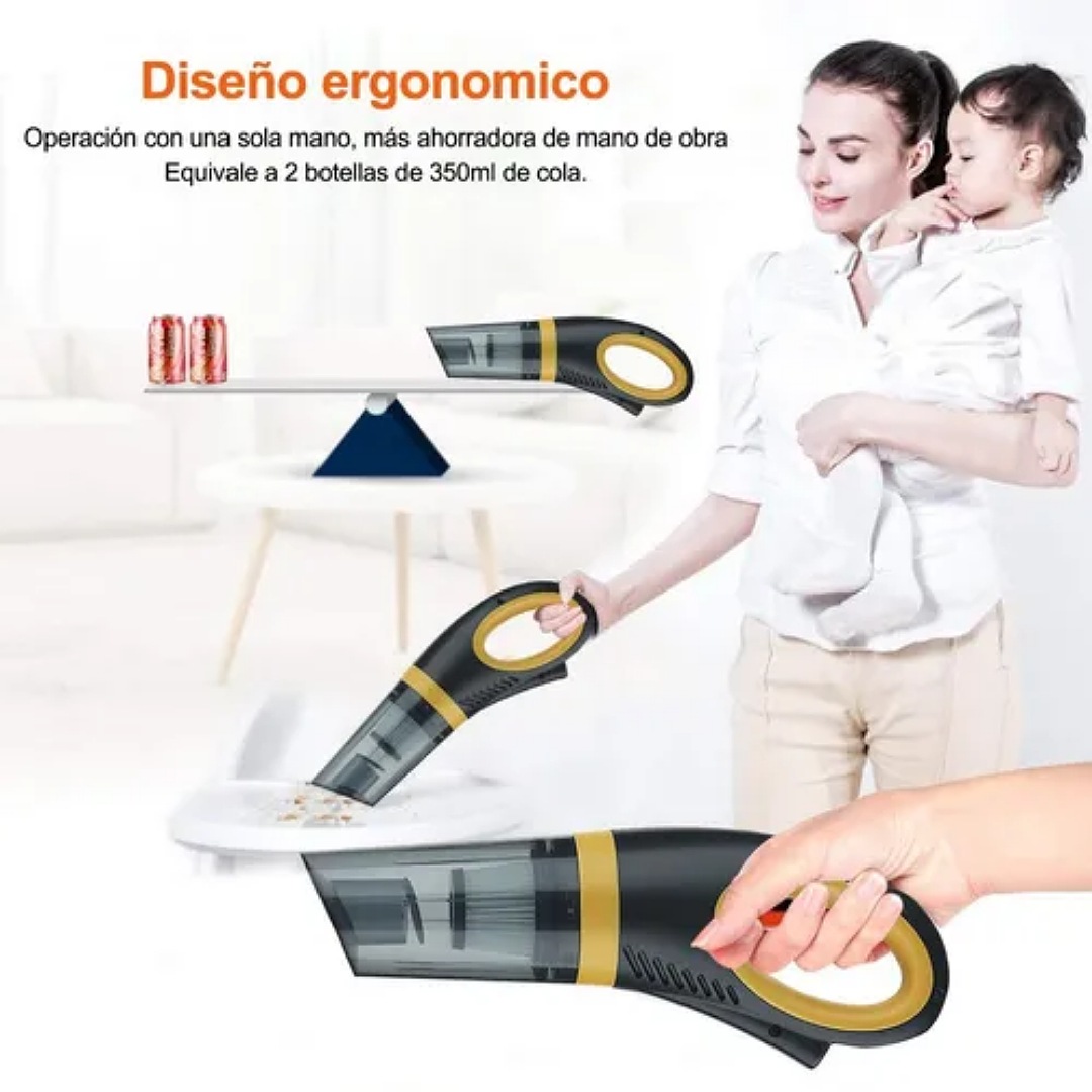 Aspiradora De Mano Inalámbrica Para Hogar Auto Portátil.