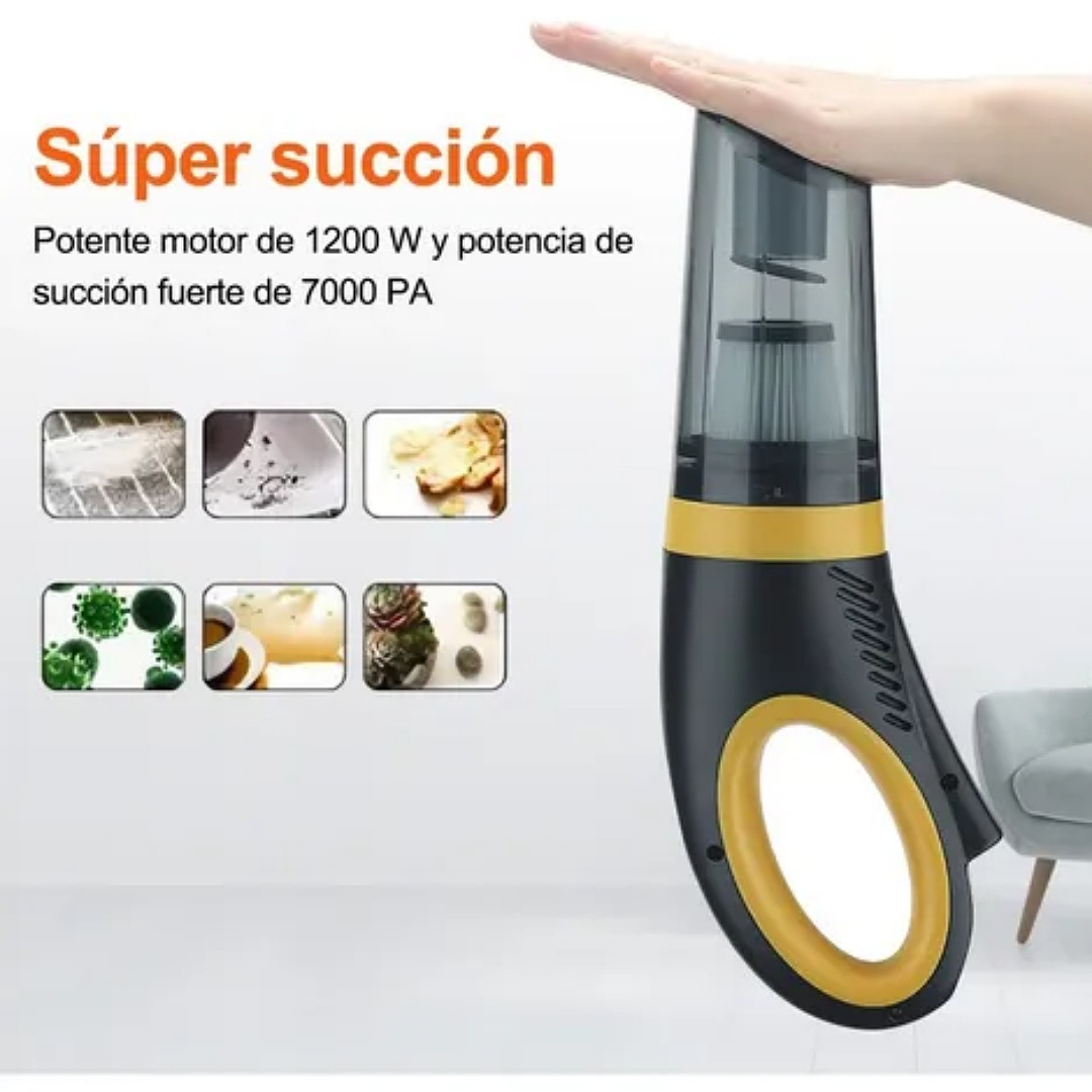 Aspiradora De Mano Inalámbrica Para Hogar Auto Portátil.
