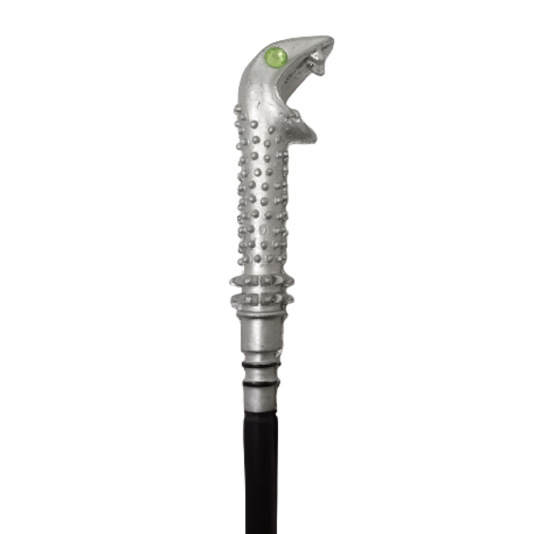 Harry Potter Varita Mágica Lucius Malfoy Con Núcleo Metálico + Caja Ollivanders Colección Slytherin Snake