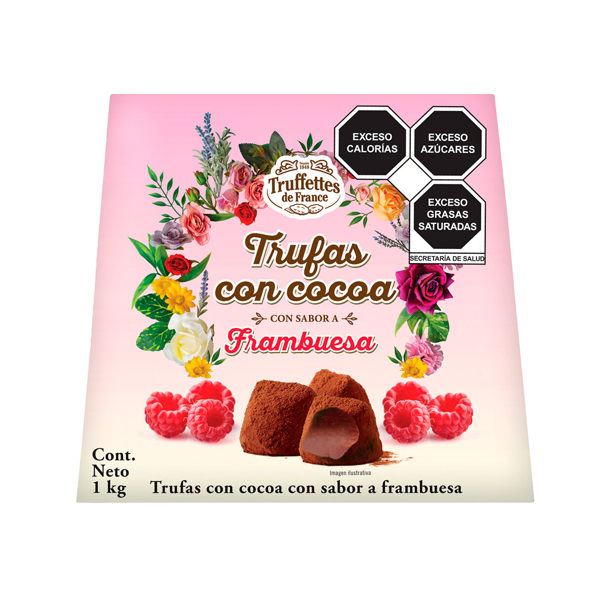 Trufas estilo Francés espolvoreadas Con Cacao 1kg