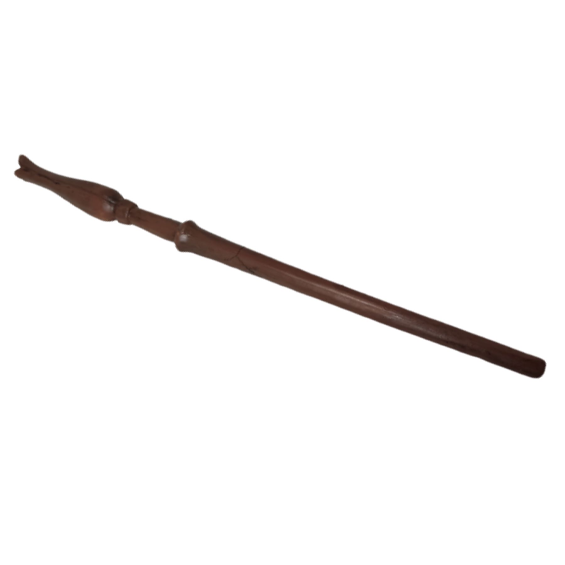 Cosplay Varita Mágica Harry Potter de Resina con Núcleo Metálico + Base Exhibidor Universal Ravenclaw Luna Lovegood