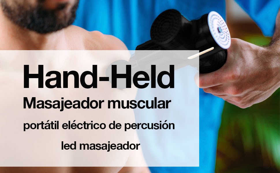 Mini Masajeador muscular led, máquina de masaje automática con 6