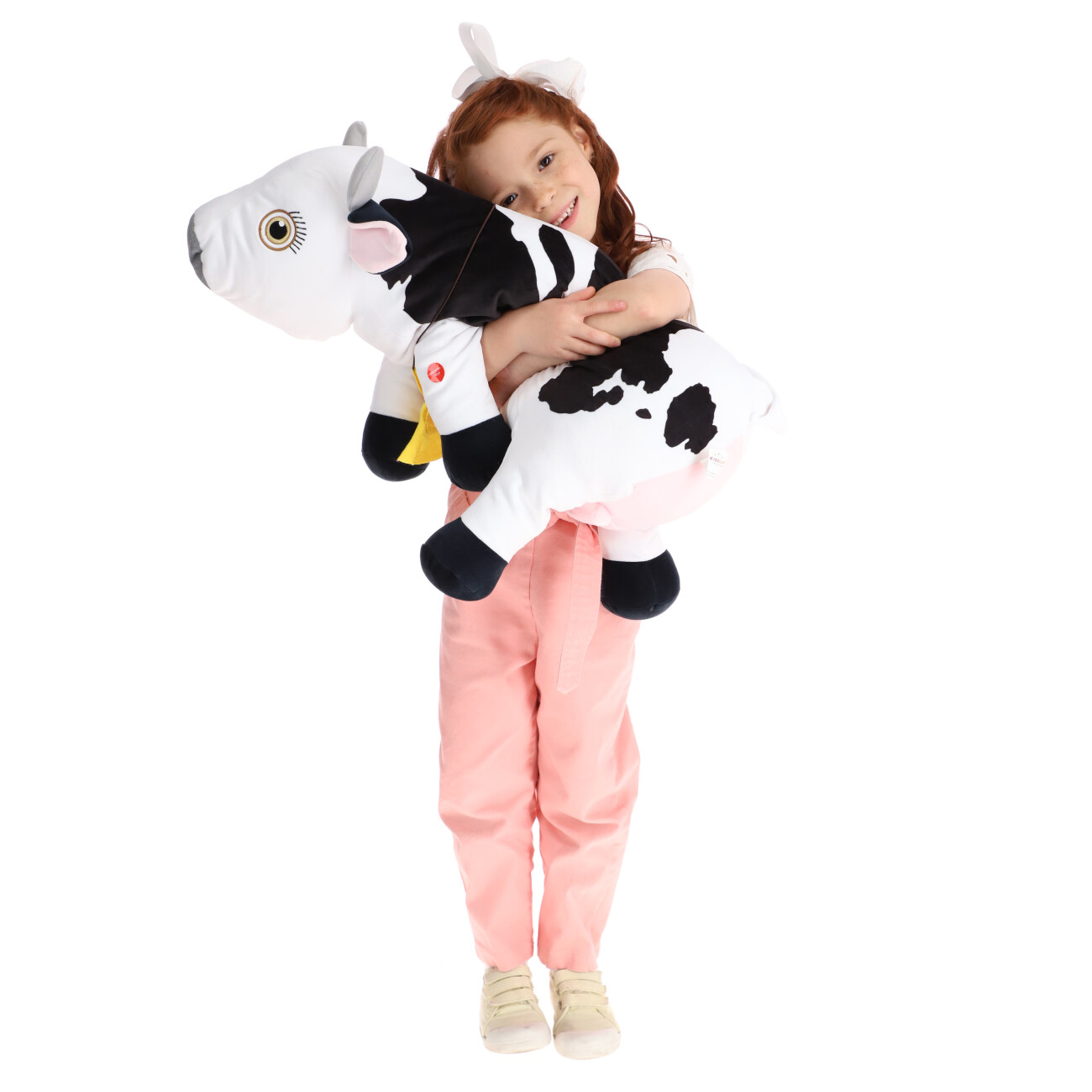 La Granja de Zenón Peluche Musical Abrazable de 70 cm Vaca Lola para 3 a 6 años