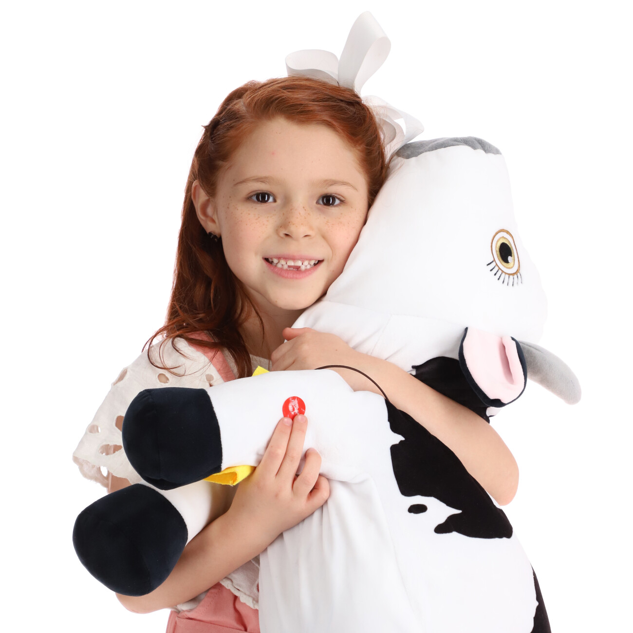 La Granja de Zenón Peluche Musical Abrazable de 70 cm Vaca Lola para 3 a 6 años