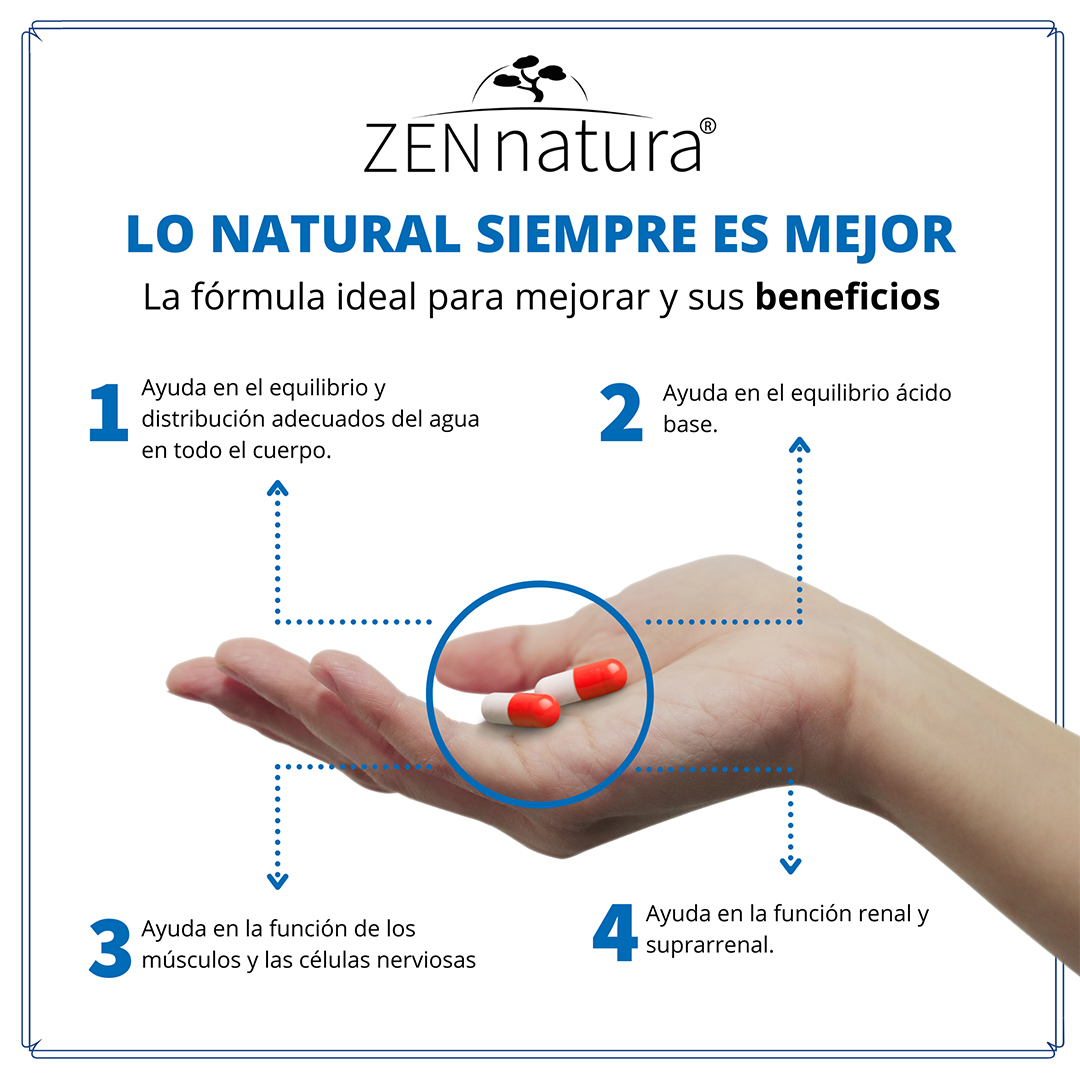 CITRATO DE POTASIO 90 CÁPSULAS ZEN NATURA