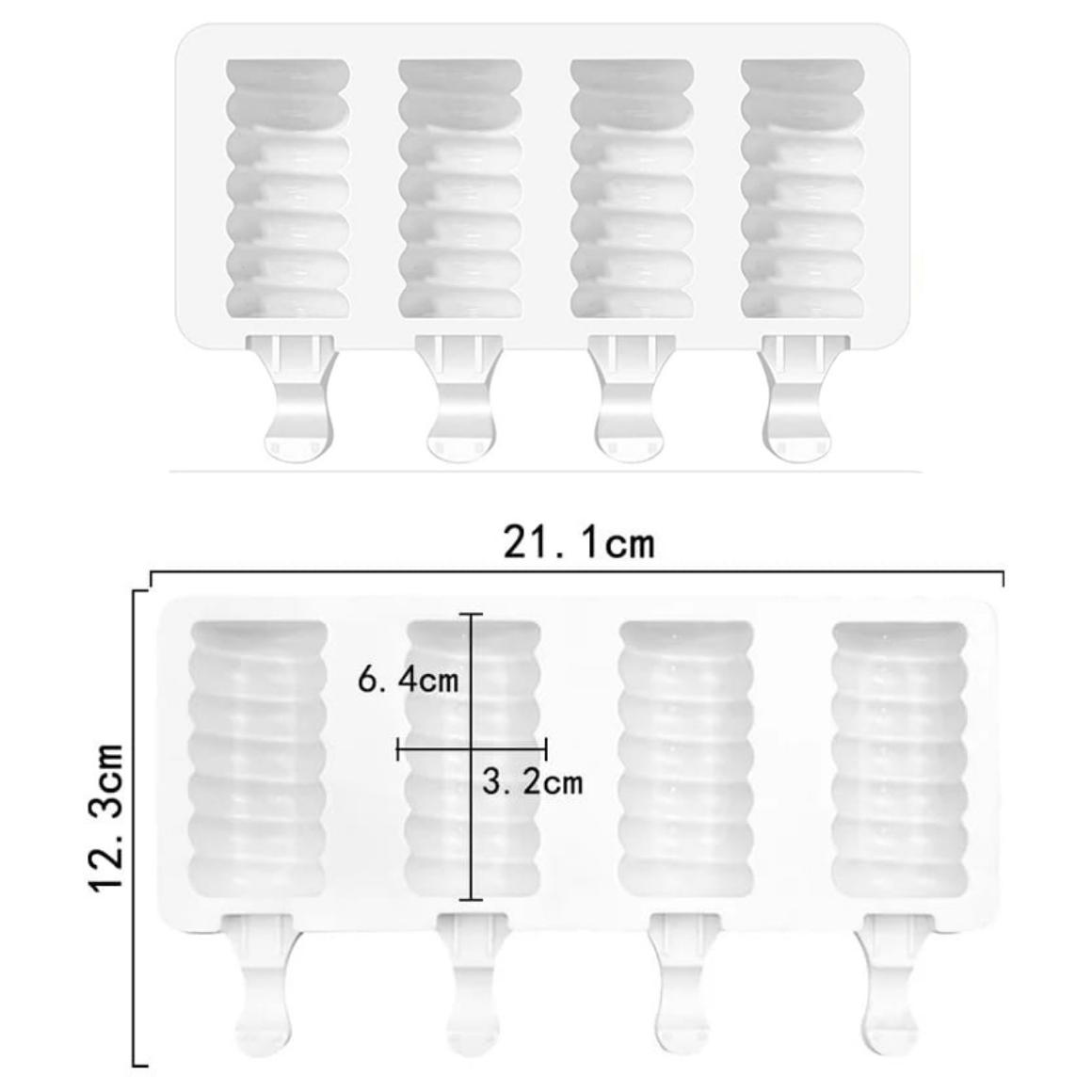 Molde De Silicon Forma Espiral Para Repostería Paleta De Hielo Helado