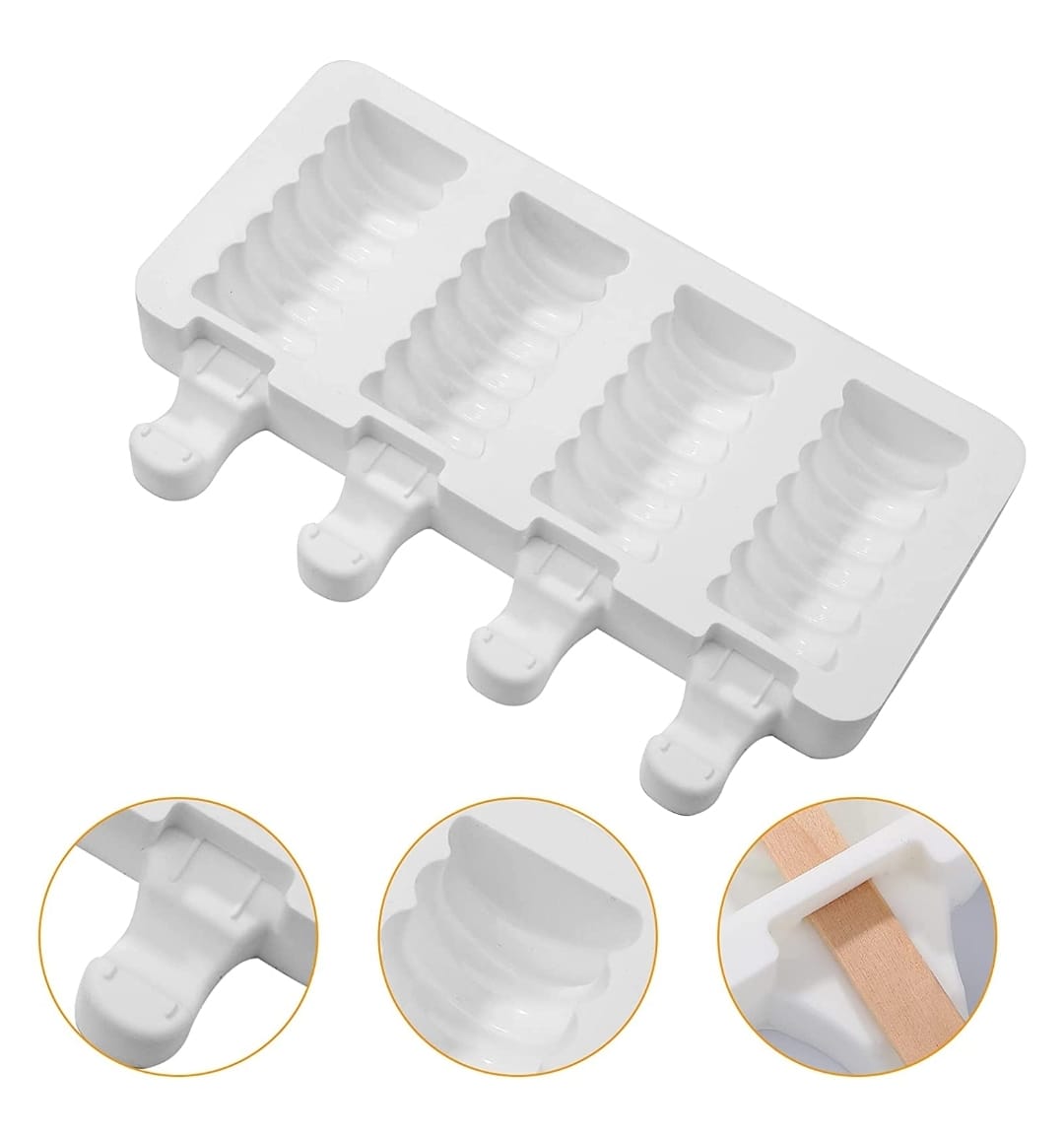 Molde De Silicon Forma Espiral Para Repostería Paleta De Hielo Helado