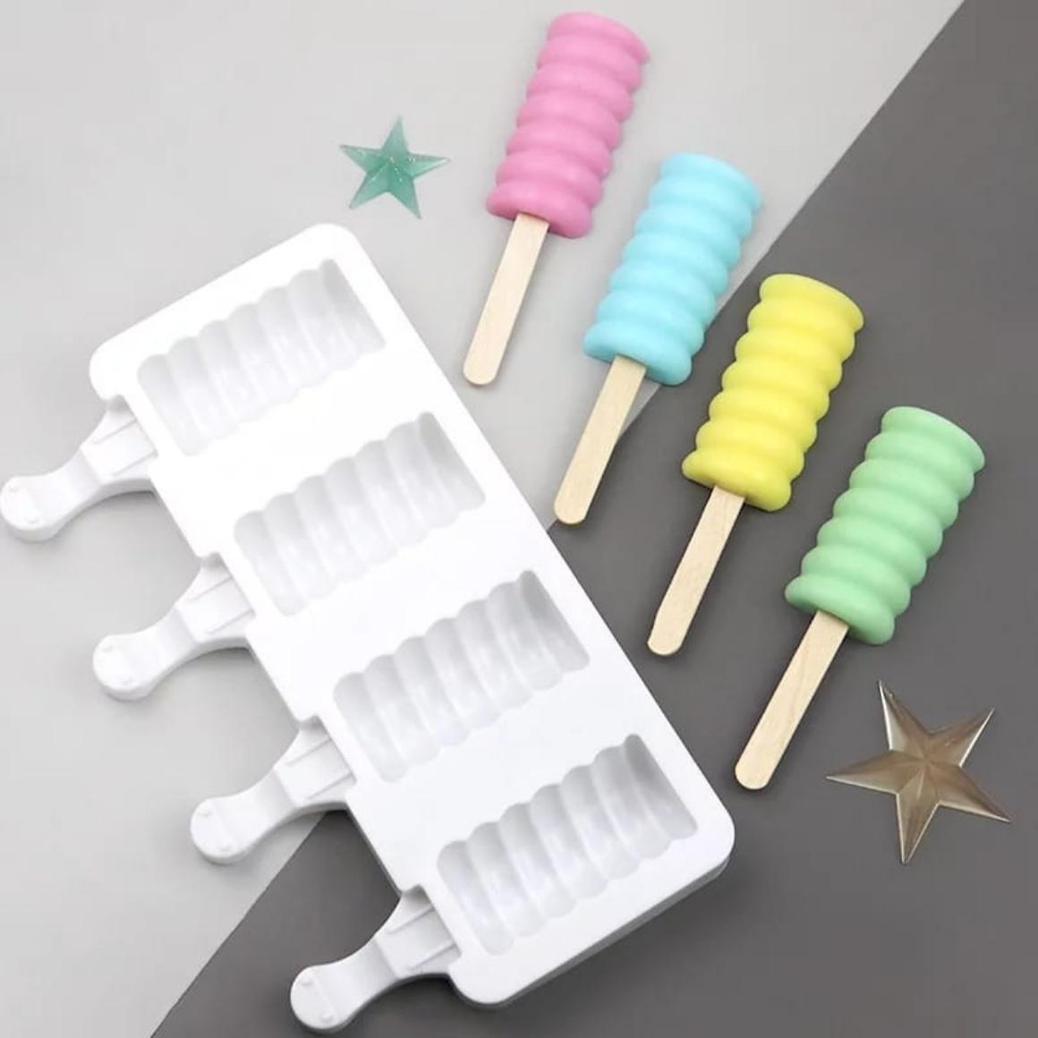 Molde De Silicon Forma Espiral Para Repostería Paleta De Hielo Helado