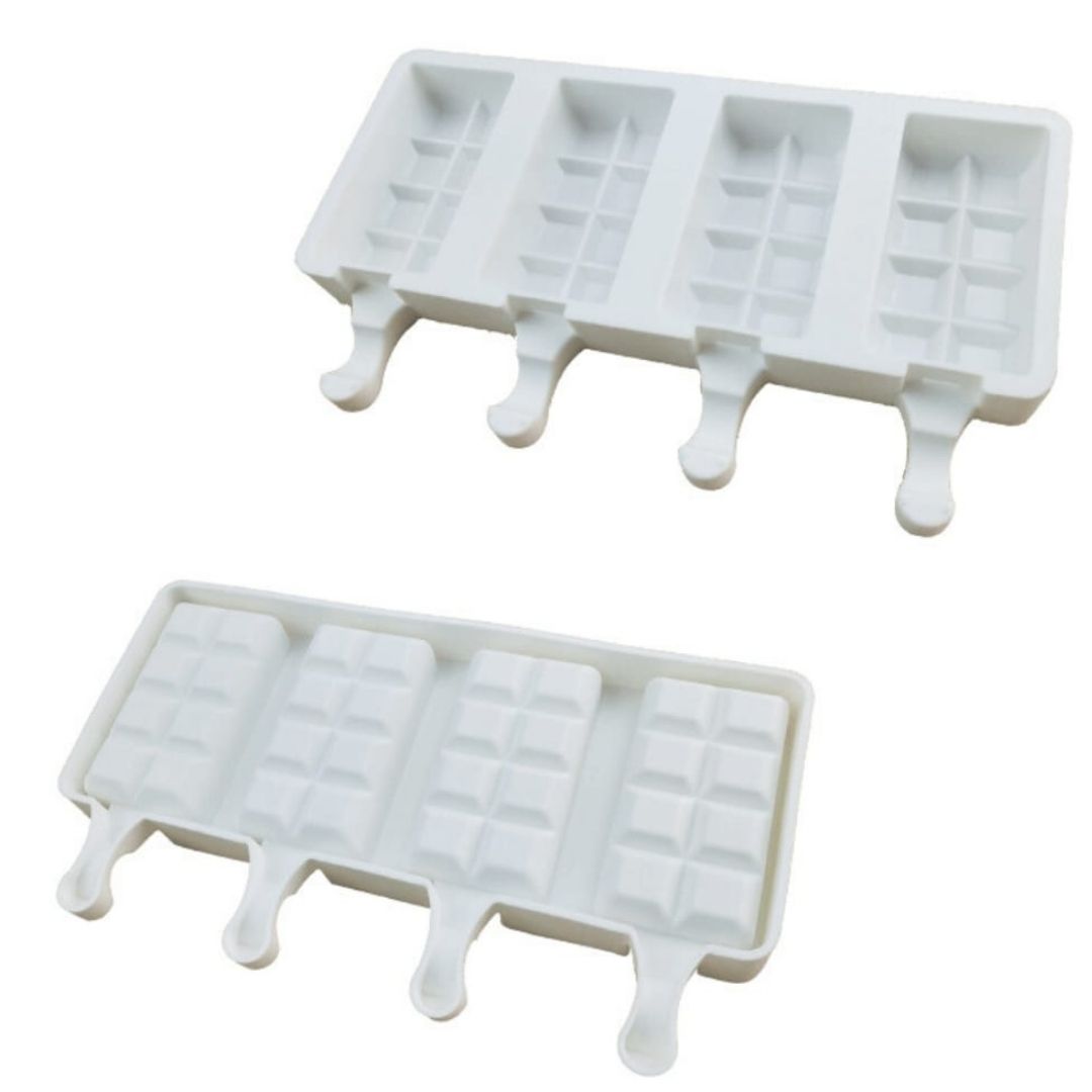 Molde De Silicon Forma Tablilla Para Repostería Paleta De Hielo Helado