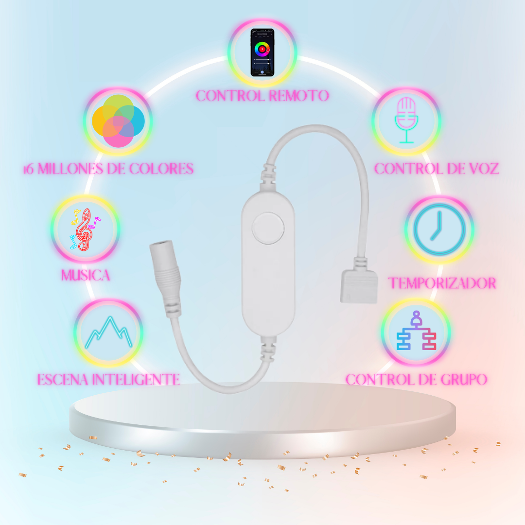 Mini Controlador Wi-Fi para tira LED RGB