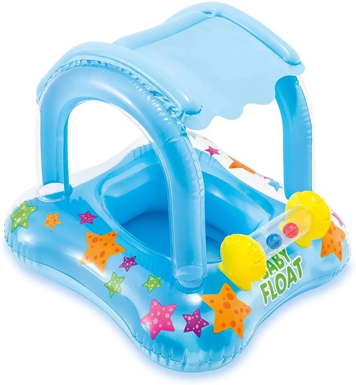 Flotador Inflable Andadera Con Techo Para Bebe