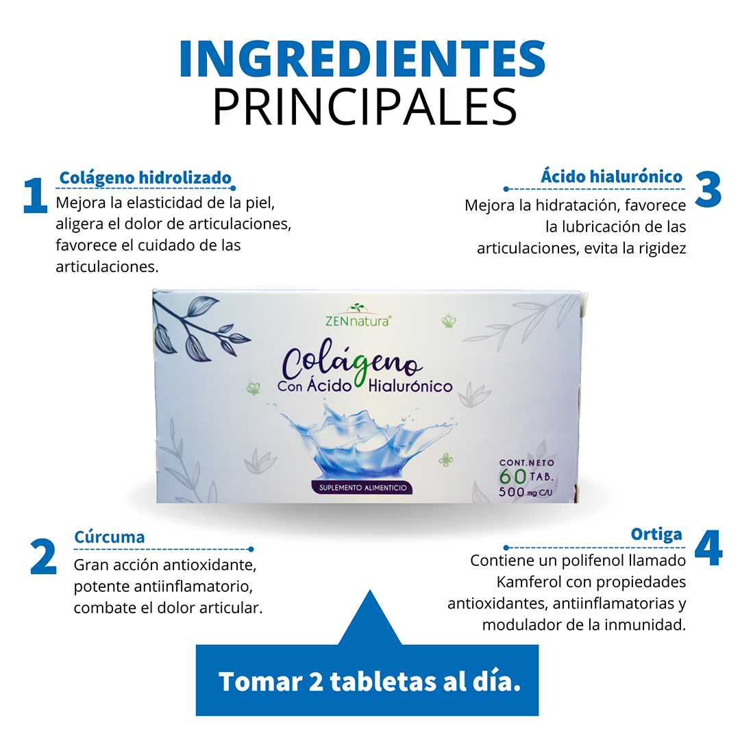 COLAGENO HIALURONICO 60 TABS ZEN NATURA